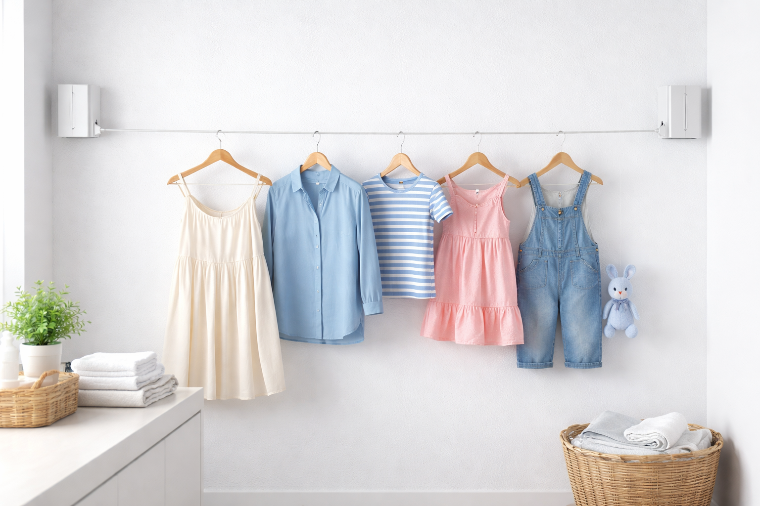 Telescopic Clothesline Clothes Drying Rope