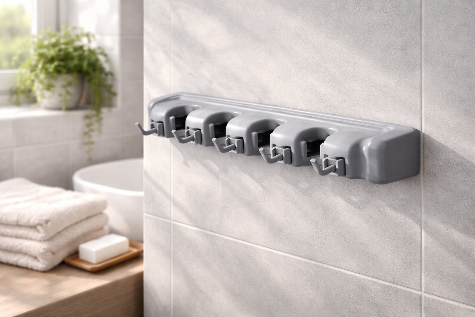 Brooms And Toiletries Organizer