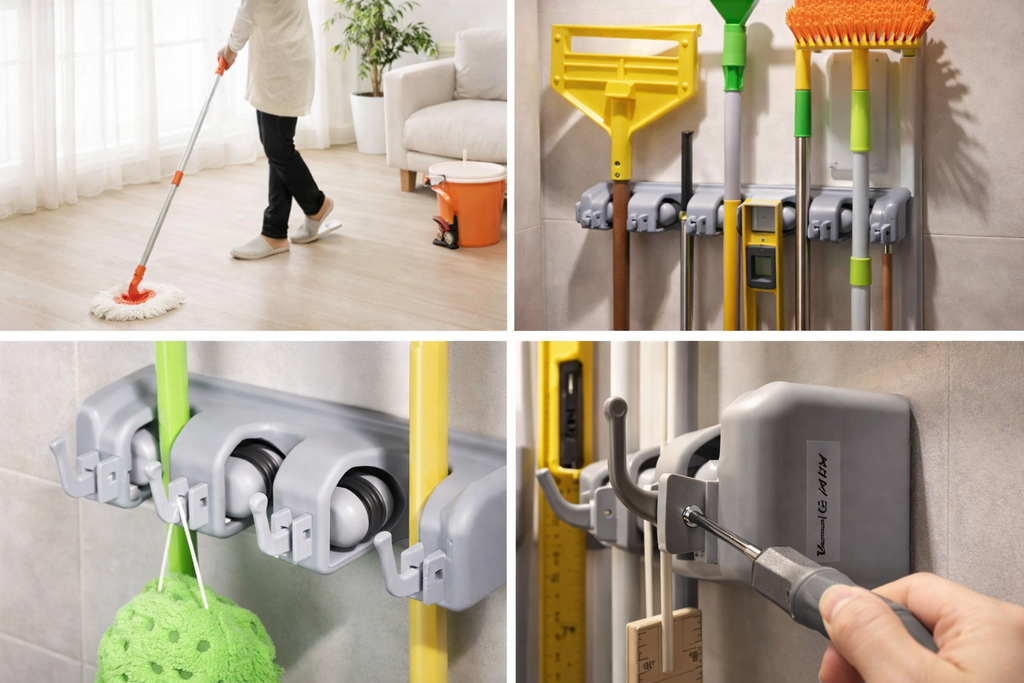 Brooms And Toiletries Organizer