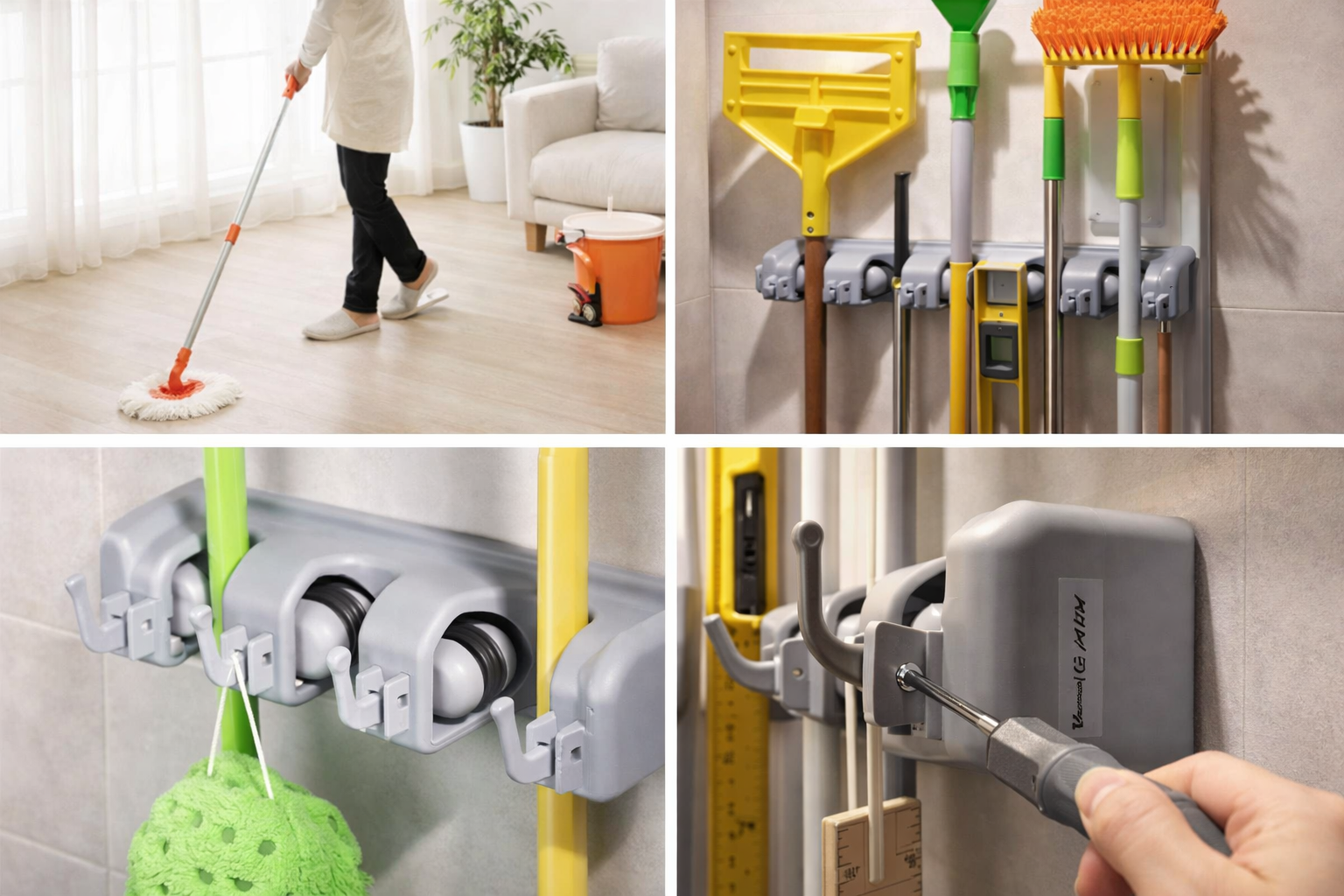 Brooms And Toiletries Organizer