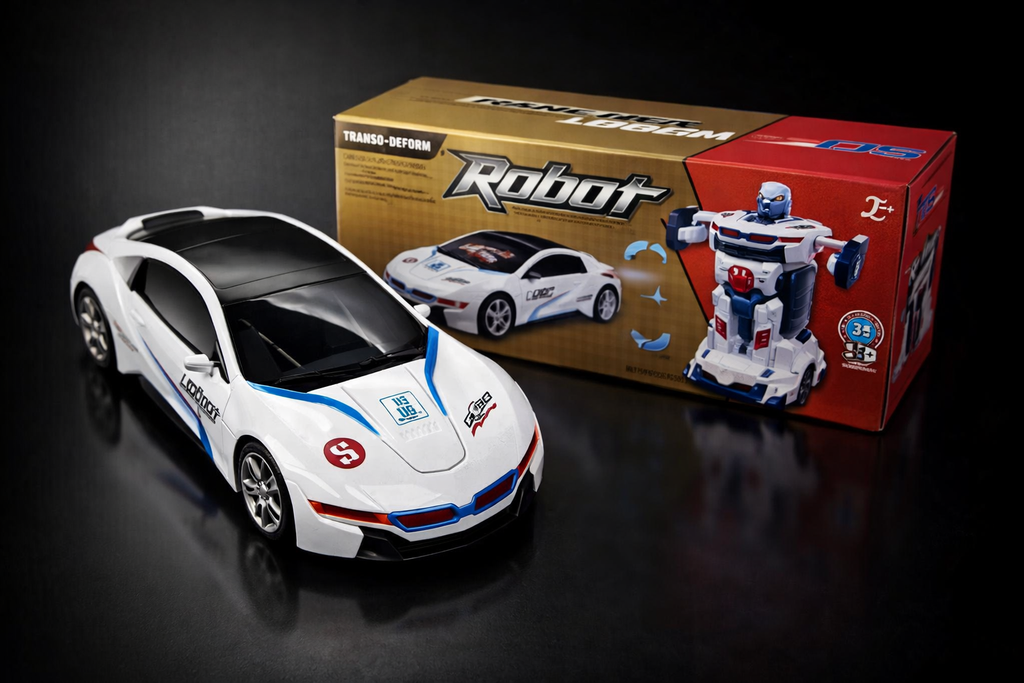 TurboMorph 2-in-1 Transforming Robot Car Toy