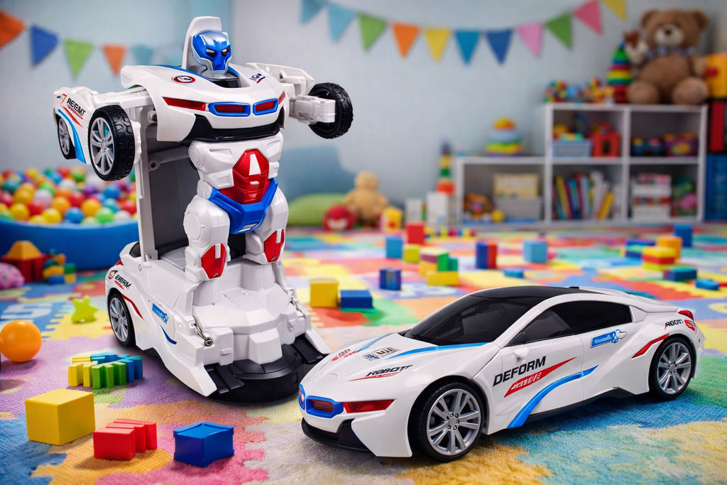 TurboMorph 2-in-1 Transforming Robot Car Toy