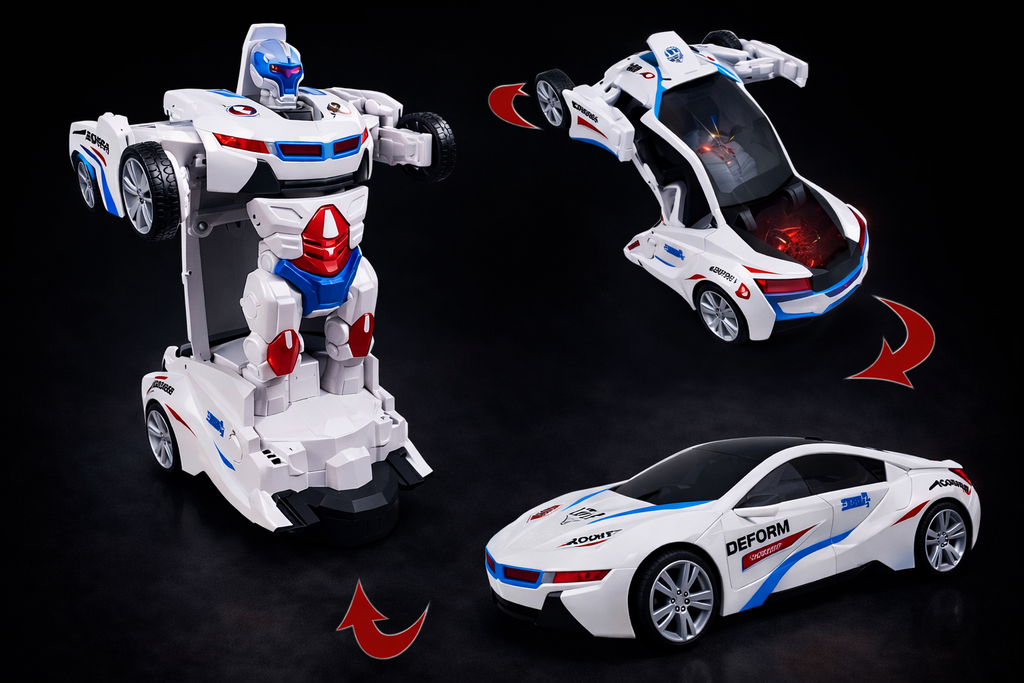TurboMorph 2-in-1 Transforming Robot Car Toy
