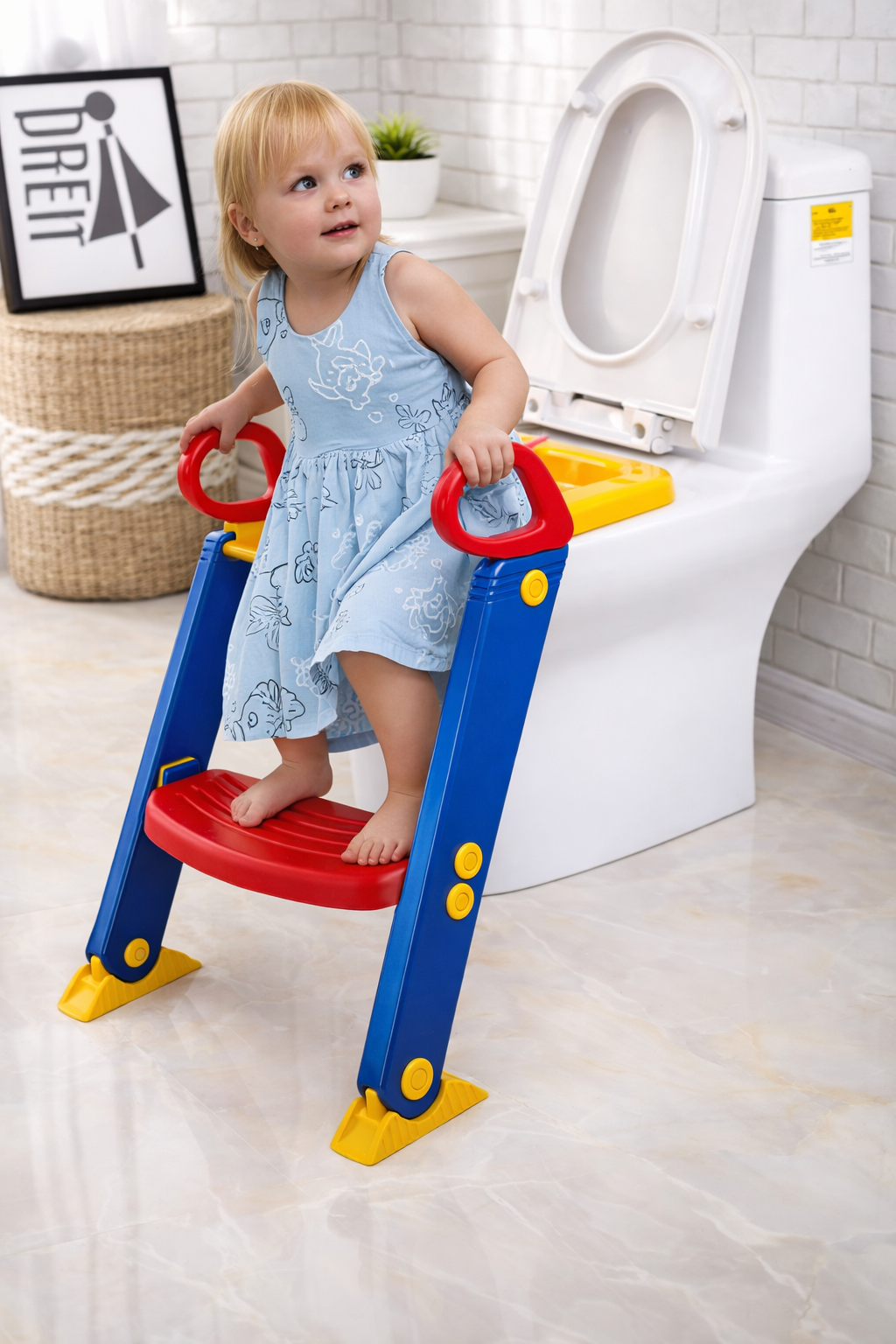 Children’s Toilet Ladder – Adjustable Safety Steps for Toddler Potty Training