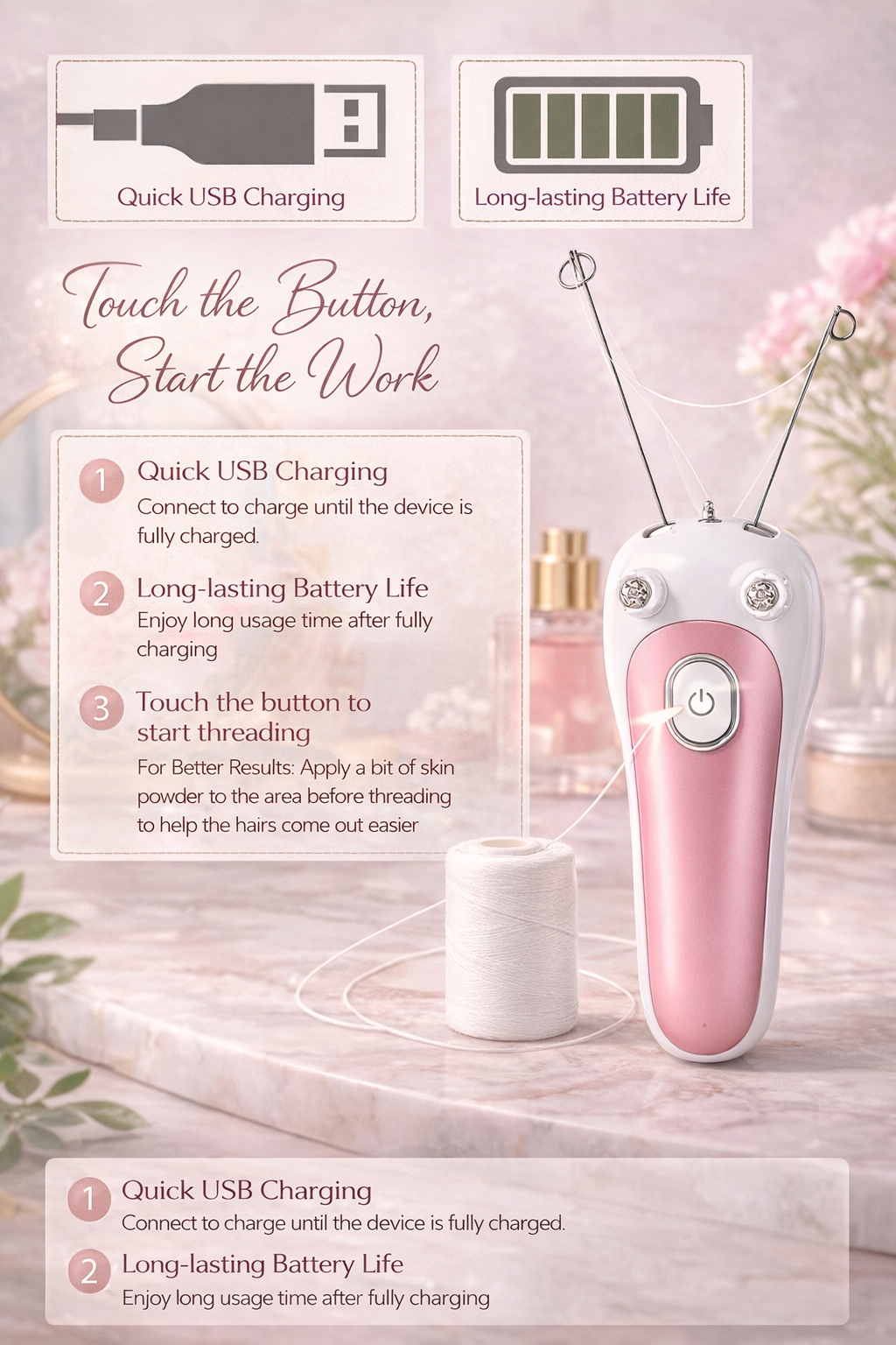 Electric Facial Threading Hair Removal