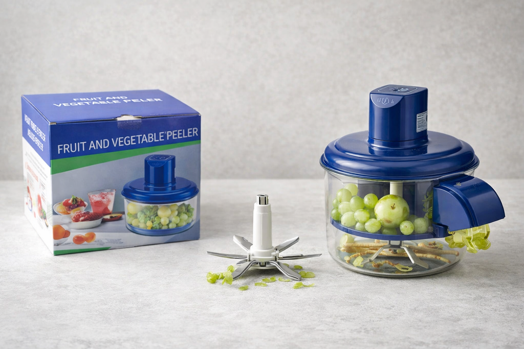 Automatic Electric Fruit & Vegetable Peeler – Peel in Seconds