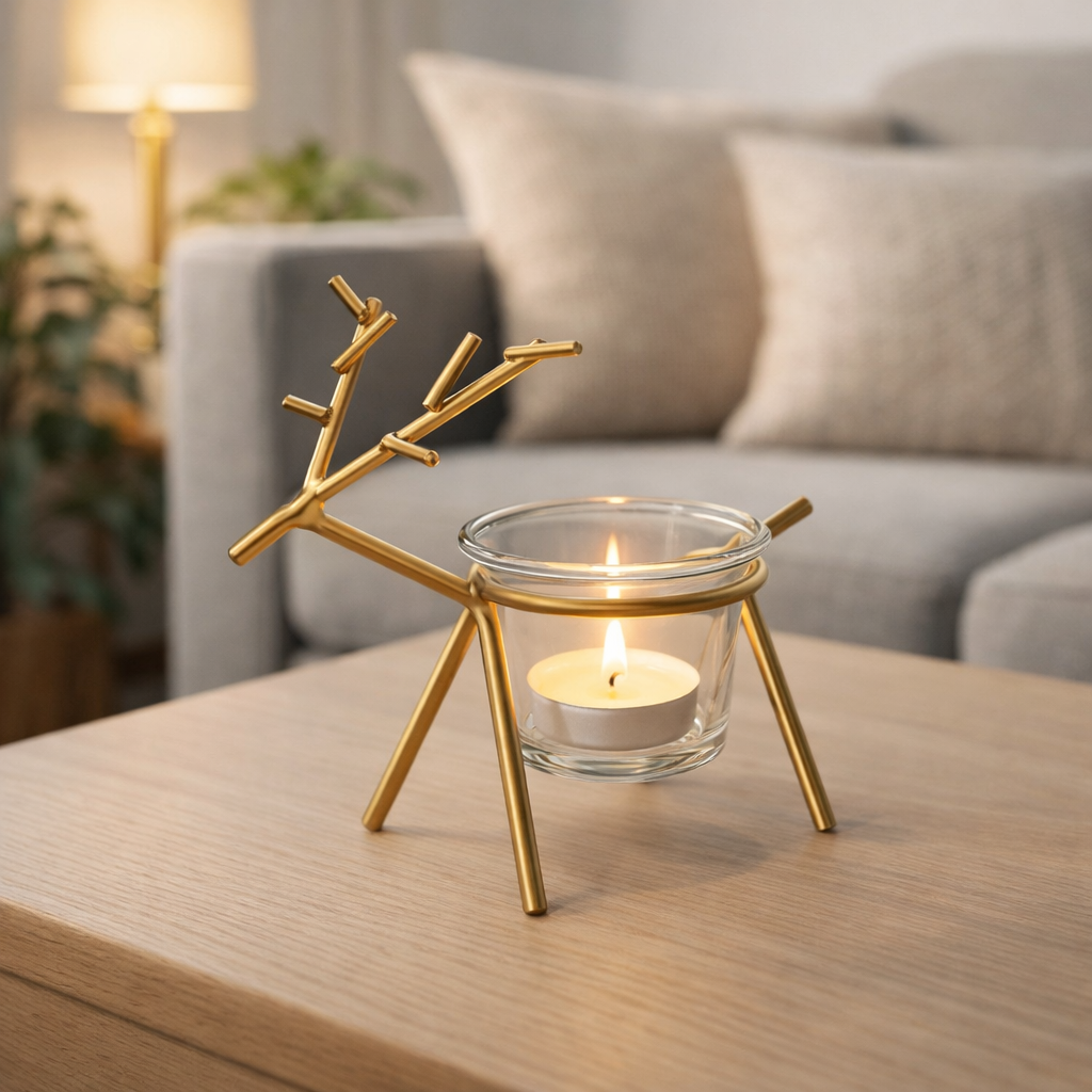 Luna Deer Candle Stand