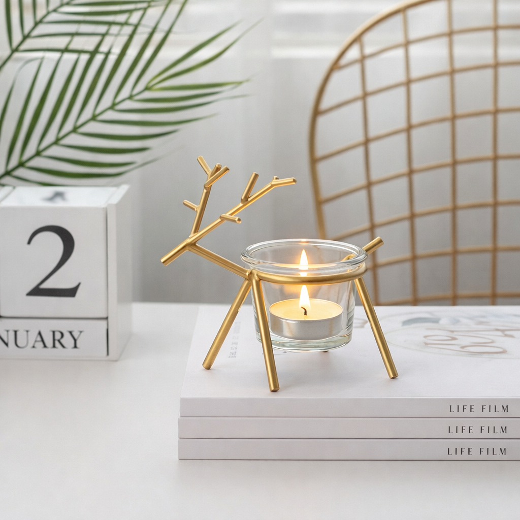 Luna Deer Candle Stand
