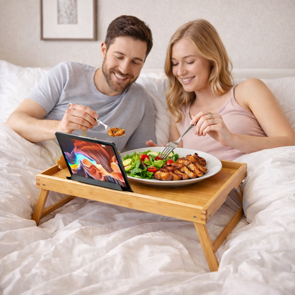 Elara Bedside Bamboo Tray