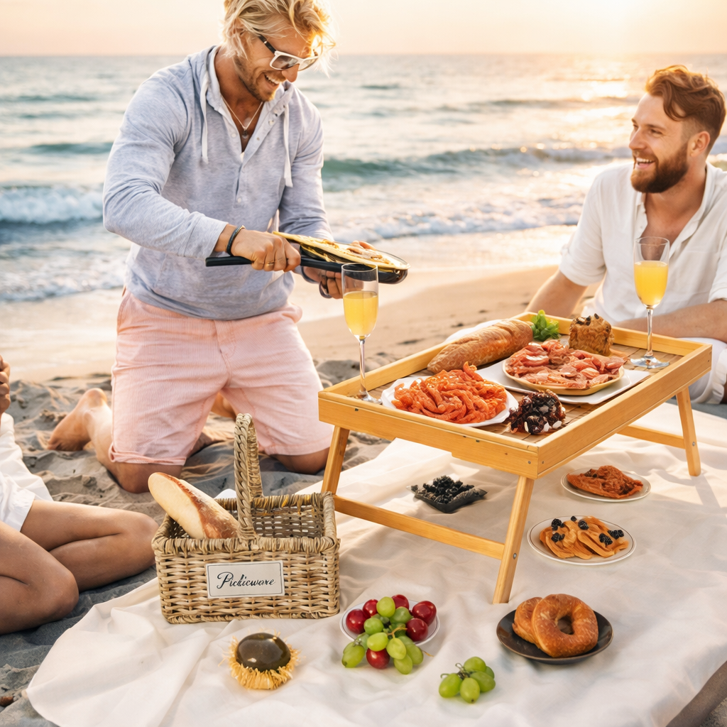 Elara Bedside Bamboo Tray